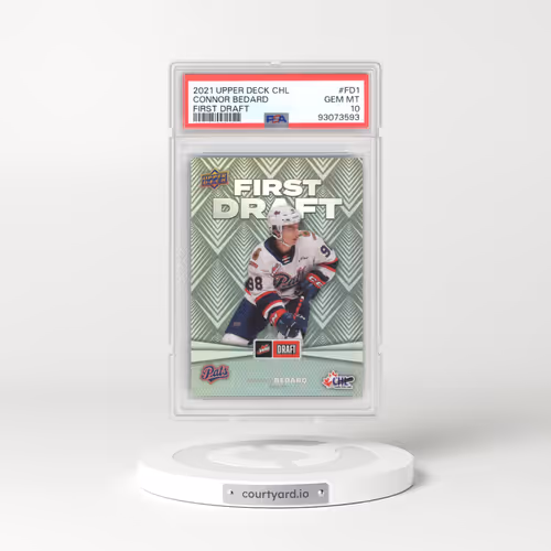 2021 Upper Deck Chl First Draft #FD1 Connor Bedard (PSA 10 GEM MINT)