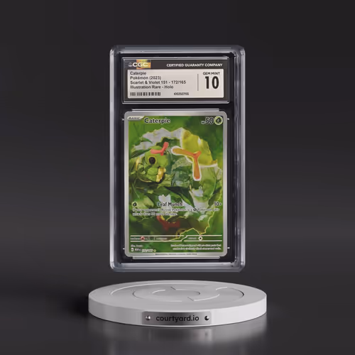 2023 Scarlet & Violet 151 - MEW EN #172/165 Caterpie - Illustration Rare Holo (CGC 10 GEM MINT)