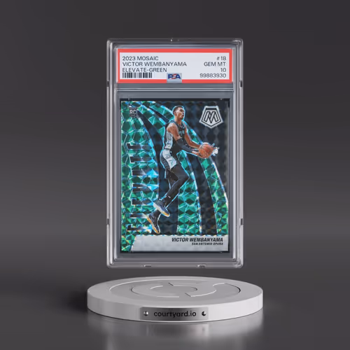 2023 Panini Mosaic Elevate #18 Victor Wembanyama - Green (PSA 10 GEM MINT)