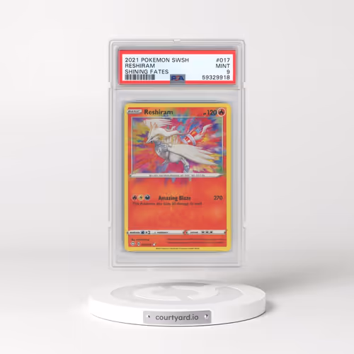 2021 Pokémon Sword & Shield Shining Fates #017 Reshiram (PSA 9 MINT)