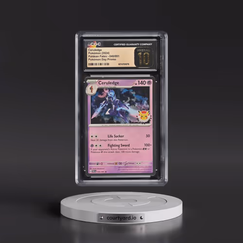 2024 Paldean Fates - PAF EN #040/091 Ceruledge - Pokémon Day Promo (Cosmos Holo) (CGC 10 PRISTINE)