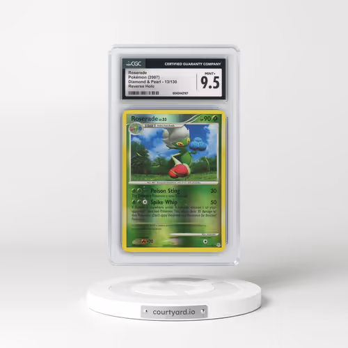 2007 Diamond & Pearl #13/130 Roserade - Reverse Holo (CGC 9.5 MINT+)