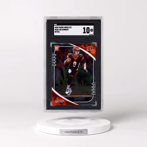 2020 Panini Absolute #158 Joe Burrow - Retail (SGC 10 GEM MINT)