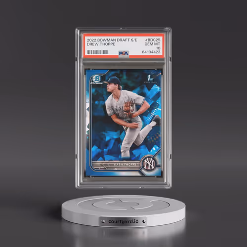 2022 Bowman Draft Chrome Sapphire Edition #BDC25 Drew Thorpe (PSA 10 GEM MINT)