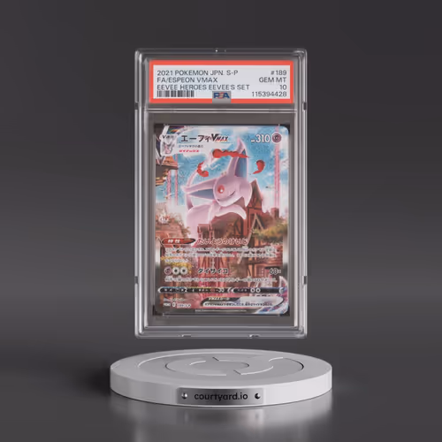 2021 Pokémon S Promo #189 Espeon Vmax - Full Art Eevee Heroes Eevee's Set (PSA 10 GEM MINT)
