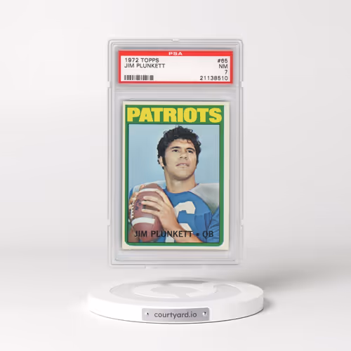 1972 Topps #65 Jim Plunkett (PSA 7 NM)