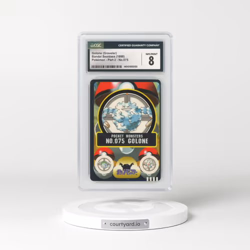 1998 Japanese Bandai Sealdass #75 Golone (Graveler) (CGC 8 NM-MT)