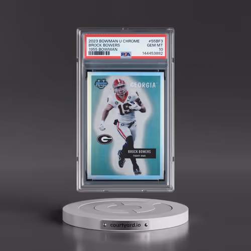 2023 Bowman University Chrome 1955 Bowman #55BF3 Brock Bowers (PSA 10 GEM MINT)