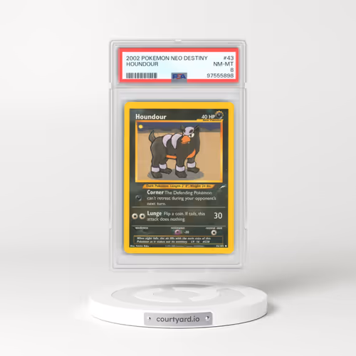 2002 Neo Destiny #43 Houndour (PSA 8 NM-MT)