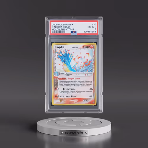 2006 Pokémon EX Holon Phantoms #10 Kingdra - Holo (PSA 8 NM-MT)