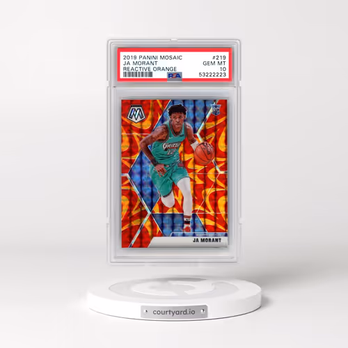 2019 Panini Mosaic #219 Ja Morant - Reactive Orange (PSA 10 GEM MINT)