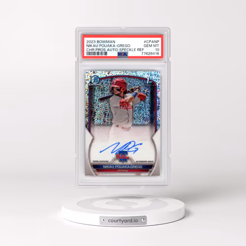 2023 Bowman Chrome Prospect Autographs #CPANP Nikau Pouaka-Grego - Speckle Refractor (PSA 10 GEM MIN
