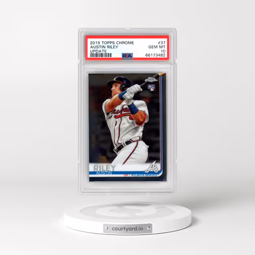 2019 Topps Chrome Update #37 Austin Riley (PSA 10 GEM MINT)