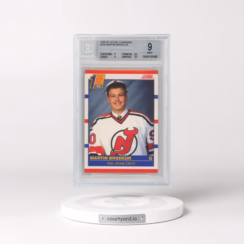 1990 Score Canadian #439 Martin Brodeur (BGS 9 MINT)