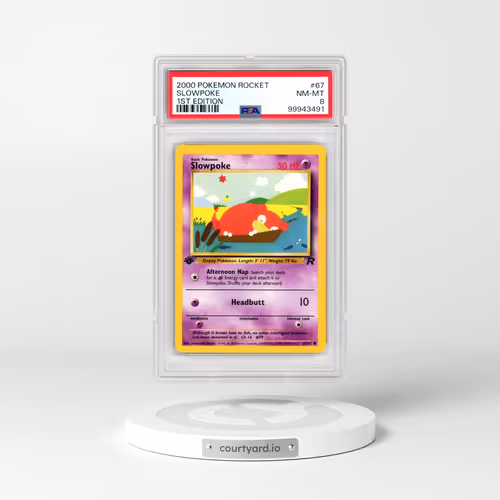 2000 Pokémon Rocket #67 Slowpoke - 1st Edition (PSA 8 NM-MT)