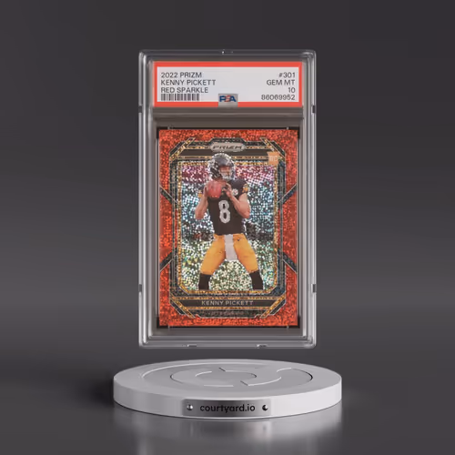 2022 Panini Prizm #301 Kenny Pickett - Red Sparkle (PSA 10 GEM MINT)