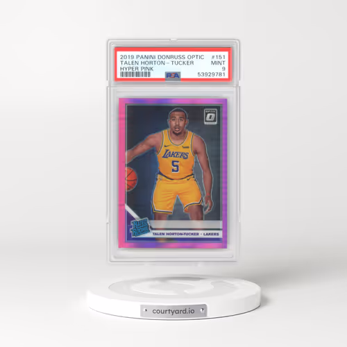 2019 Panini Donruss Optic #151 Talen Horton-Tucker - Hyper Pink (PSA 9 MINT)