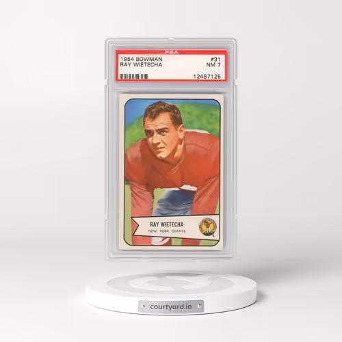 1954 Bowman #31 Ray Wietecha (PSA 7 NM)