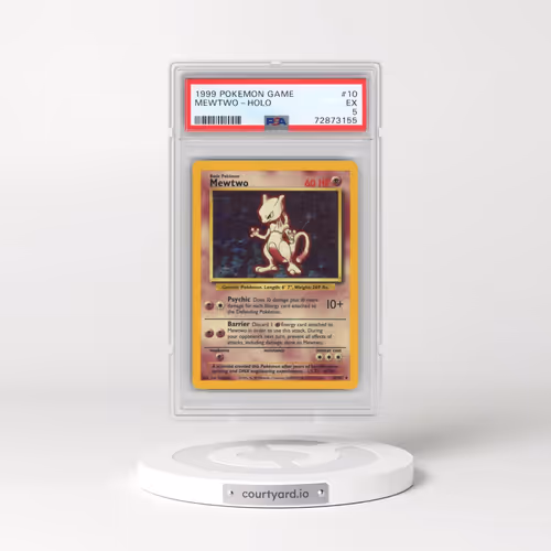 1999 Pokémon Game #10 Mewtwo - Holo (PSA 5 EX)