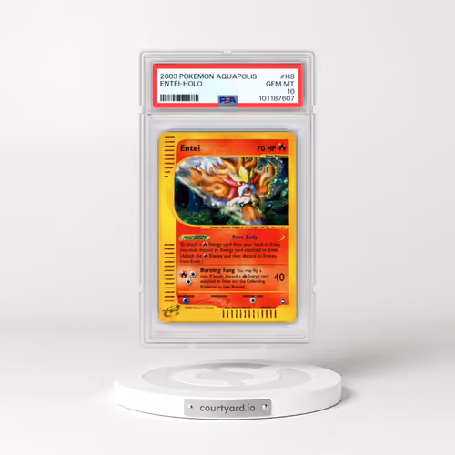 2003 Pokémon Aquapolis #H8 Entei - Holo (PSA 10 GEM MINT)