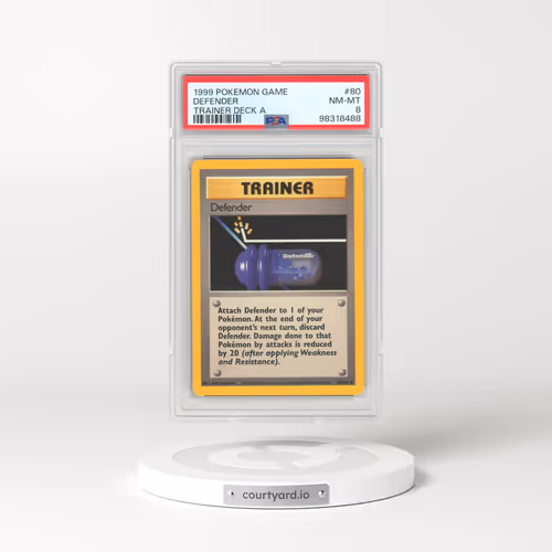 1999 Pokémon Game #80 Defender - Trainer Deck A (PSA 8 NM-MT)