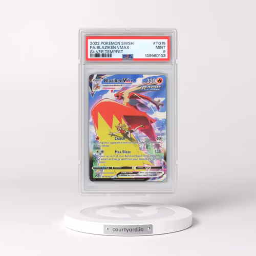 2022 Pokémon Sword & Shield Silver Tempest #TG15 Blaziken Vmax - Full Art (PSA 9 MINT)