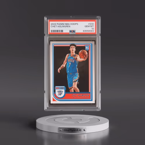 2022 Panini NBA Hoops #232 Chet Holmgren (PSA 10 GEM MINT)