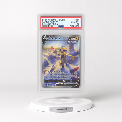 2021 Pokémon Sword & Shield Chilling Reign #166 Zeraora V - Holo Full Art (PSA 10 GEM MINT)
