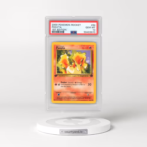 2000 Pokémon Rocket #64 Ponyta - 1st Edition (PSA 10 GEM MINT)