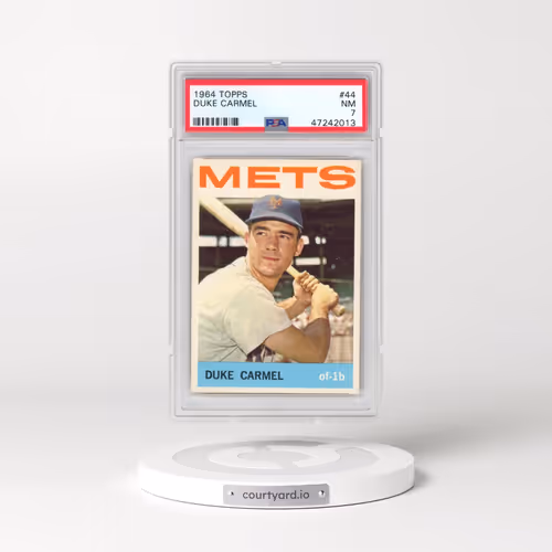 1964 Topps #44 Duke Carmel (PSA 7 NM)