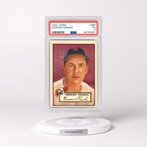 1952 Topps #385 Herman Franks (PSA 3 VG)