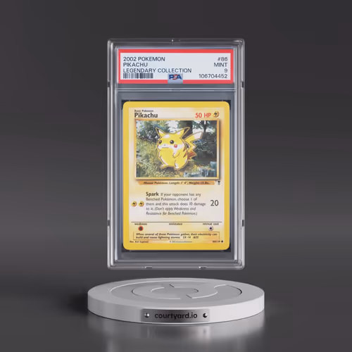 2002 Pokémon Legendary Collection #86 Pikachu (PSA 9 MINT)