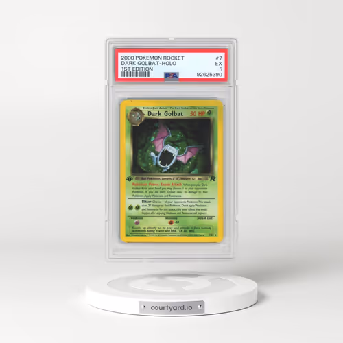 2000 Pokémon Rocket #7 Dark Golbat - 1st Edition Holo (PSA 5 EX)