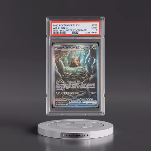 2023 Pokémon Pal EN-Paldea Evolved #257 WO-Chien EX - Holo Special Illustration Rare (PSA 9 MINT)