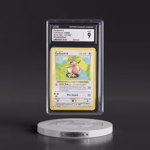 1999 Base Set #27/102 Farfetch'd - Shadowless Shadowless (CGC 9 MINT)