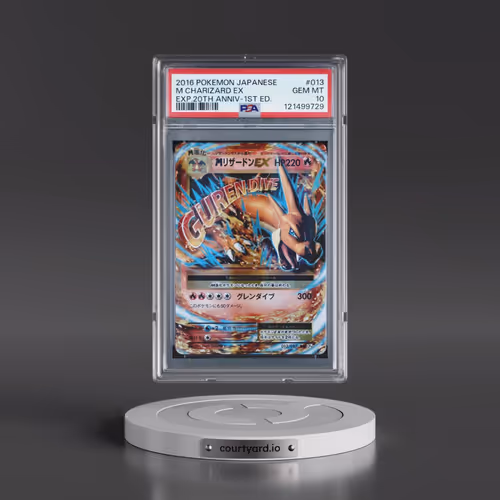2016 Pokémon Expansion 20th Anniversary #013 M Charizard EX - 1st Edition Holo (PSA 10 GEM MINT)