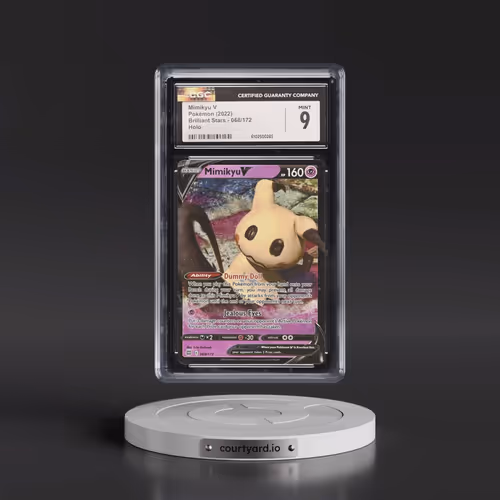 2022 Brilliant Stars #068/172 Mimikyu V - Holo Ultra Rare (CGC 9 MINT)