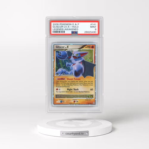 2008 Pokémon Diamond & Pearl Legends Awakened #141 Gliscor LV.X - Holo (PSA 9 MINT)