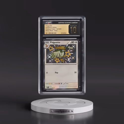 2024 Paldean Fates - PAF EN #197/091 Pidgeotto - Shiny Rare Holo (CGC 10 PRISTINE)