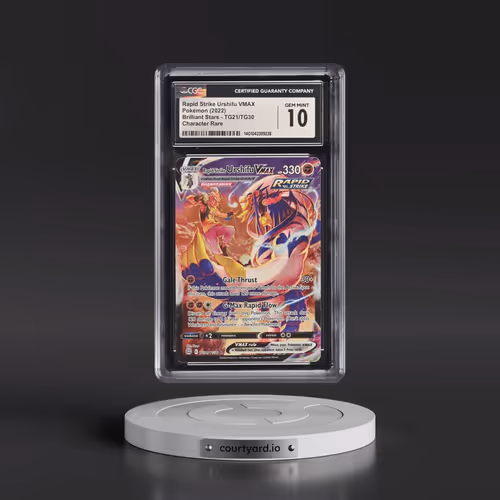 2022 Brilliant Stars #TG21/TG30 Rapid Strike Urshifu VMAX - Trainer Gallery Holo (CGC 10 GEM MINT)