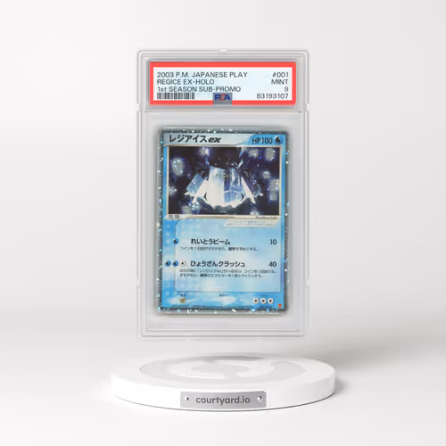 2003 Pokémon Play Promo #001 Regice EX - Holo Holo 1st Season Subscription (PSA 9 MINT)