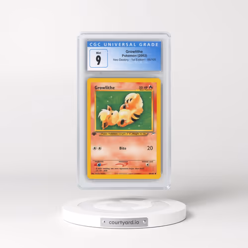 2002 Neo Destiny #68/105 Growlithe - 1st Edition 1st Edition (CGC 9 MINT)