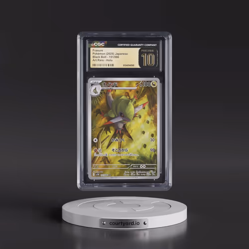 2025 Black Bolt - sv11B #151/086 Fraxure - Art Rare Holo (CGC 10 PRISTINE)