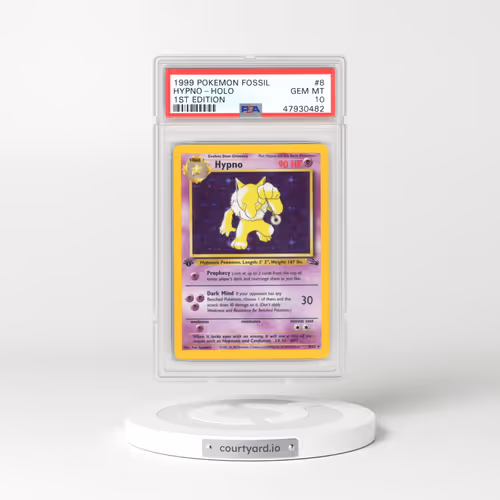 1999 Pokémon Fossil #8 Hypno - 1st Edition Holo (PSA 10 GEM MINT)