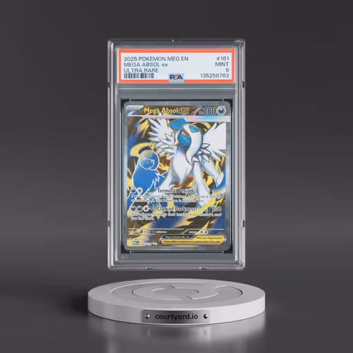 2025 Pokémon Meg EN-Mega Evolution #161 Mega Absol EX - Holo Ultra Rare (PSA 9 MINT)
