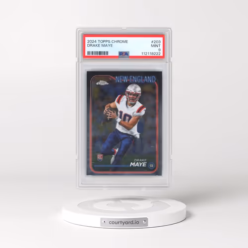 2024 Topps Chrome #203 Drake Maye (PSA 9 MINT)