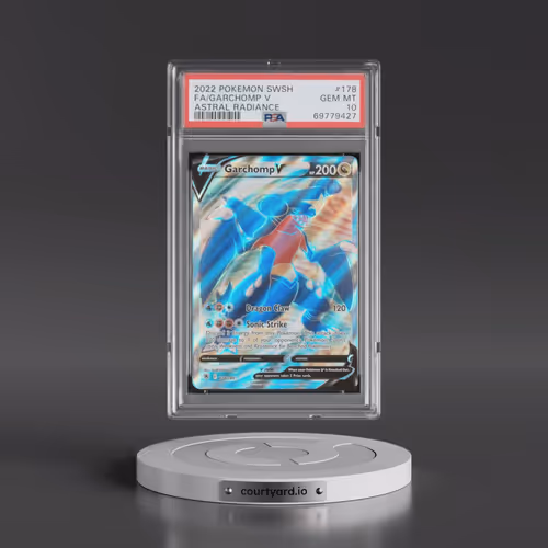 2022 Pokémon Sword & Shield Astral Radiance #178 Garchomp V - Holo Full Art (PSA 10 GEM MINT)
