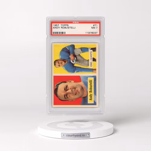1957 Topps #71 Andy Robustelli (PSA 7 NM)