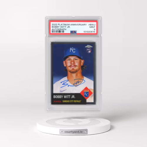 2022 Topps Chrome Platinum Anniversary Autograph #BWJ Bobby Witt Jr. (PSA 9 MINT)