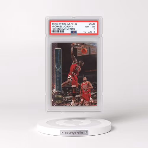 1996 Stadium Club Shining Moments #SM2 Michael Jordan (PSA 8 NM-MT)